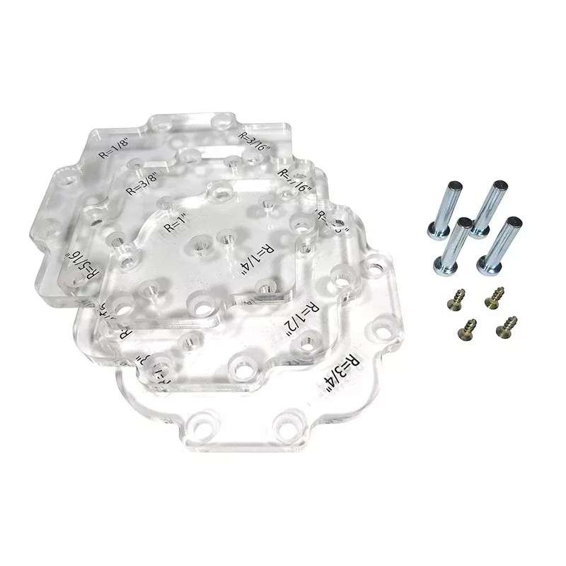 12 Piece Outside Corner Radius Radii Router Template Guides
