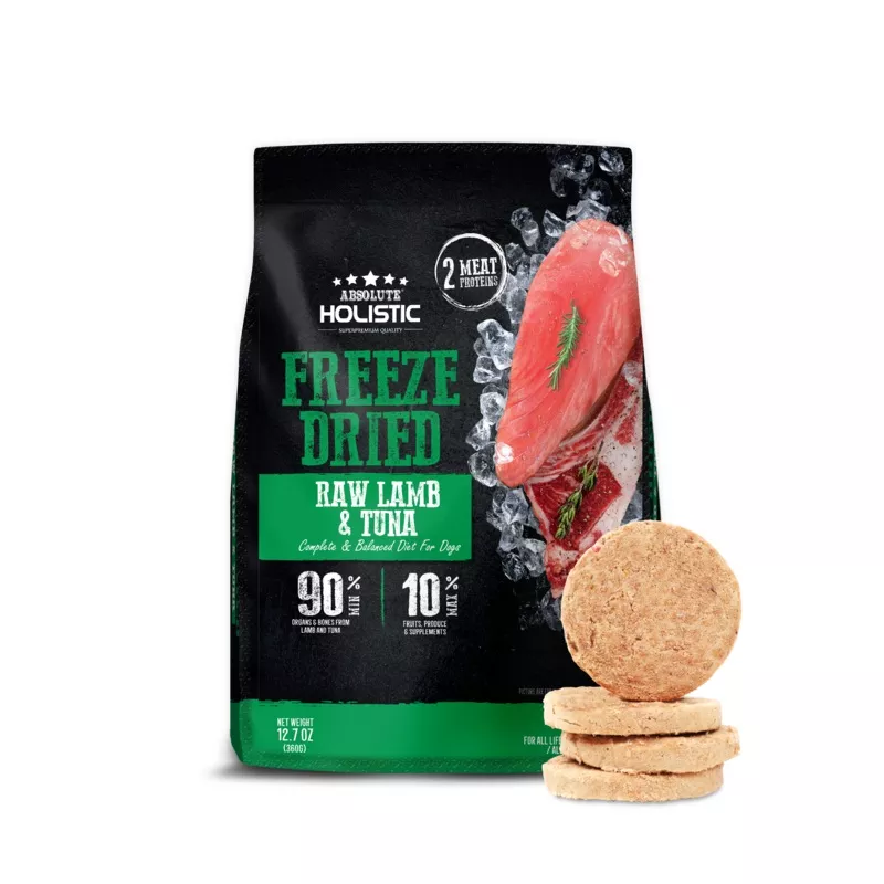 Absolute Holistic Freeze Dried Raw Patties | Lamb & Tuna