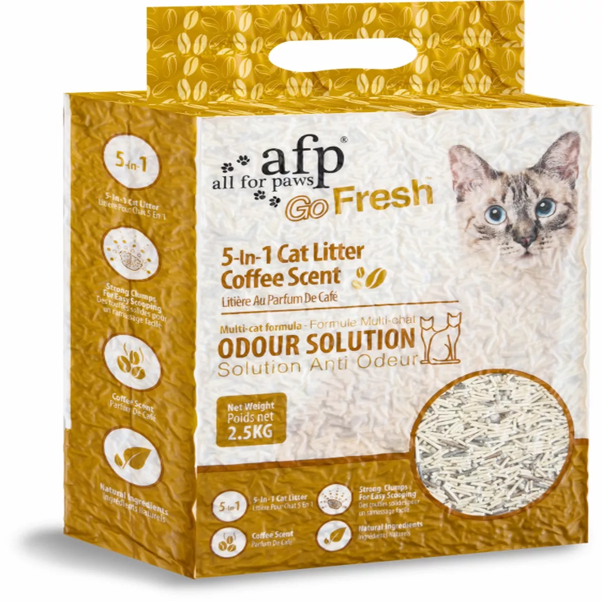 afp Clumping 5-in-1 Cat Litter Coffee Scent 6 L