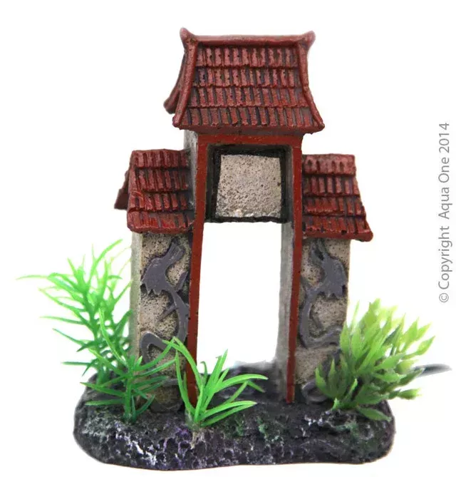 Aqua One Ornament – Betta Square Column Arch 10cm