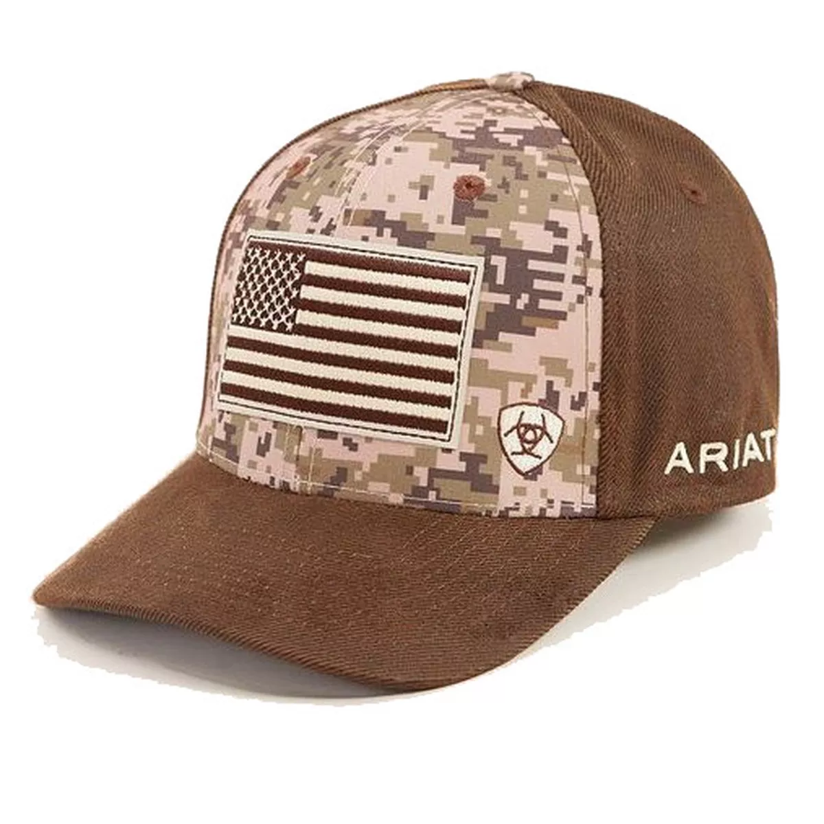 Ariat Camo Oilskin Flag Cap