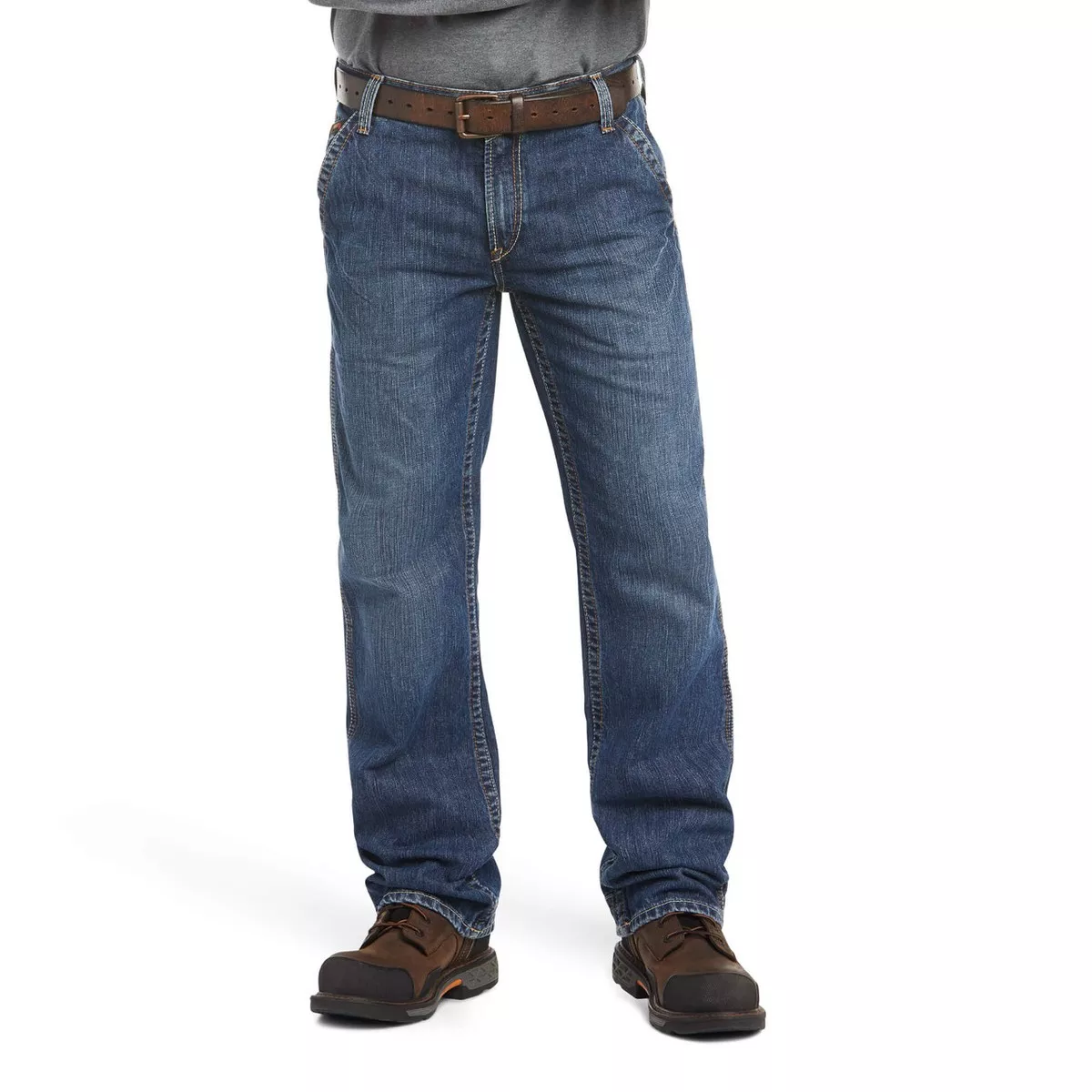 Ariat Men's FR M4 Relaxed Workhorse Boot Cut Jean - Flint