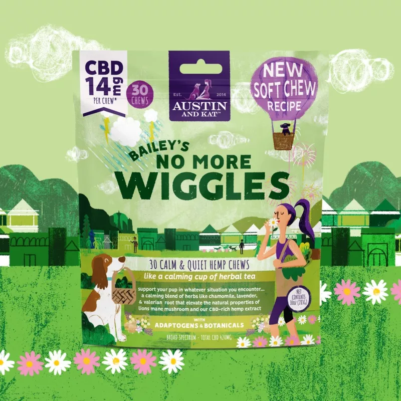 Austin & Kat No More Wiggles Chew 14mg 30pk