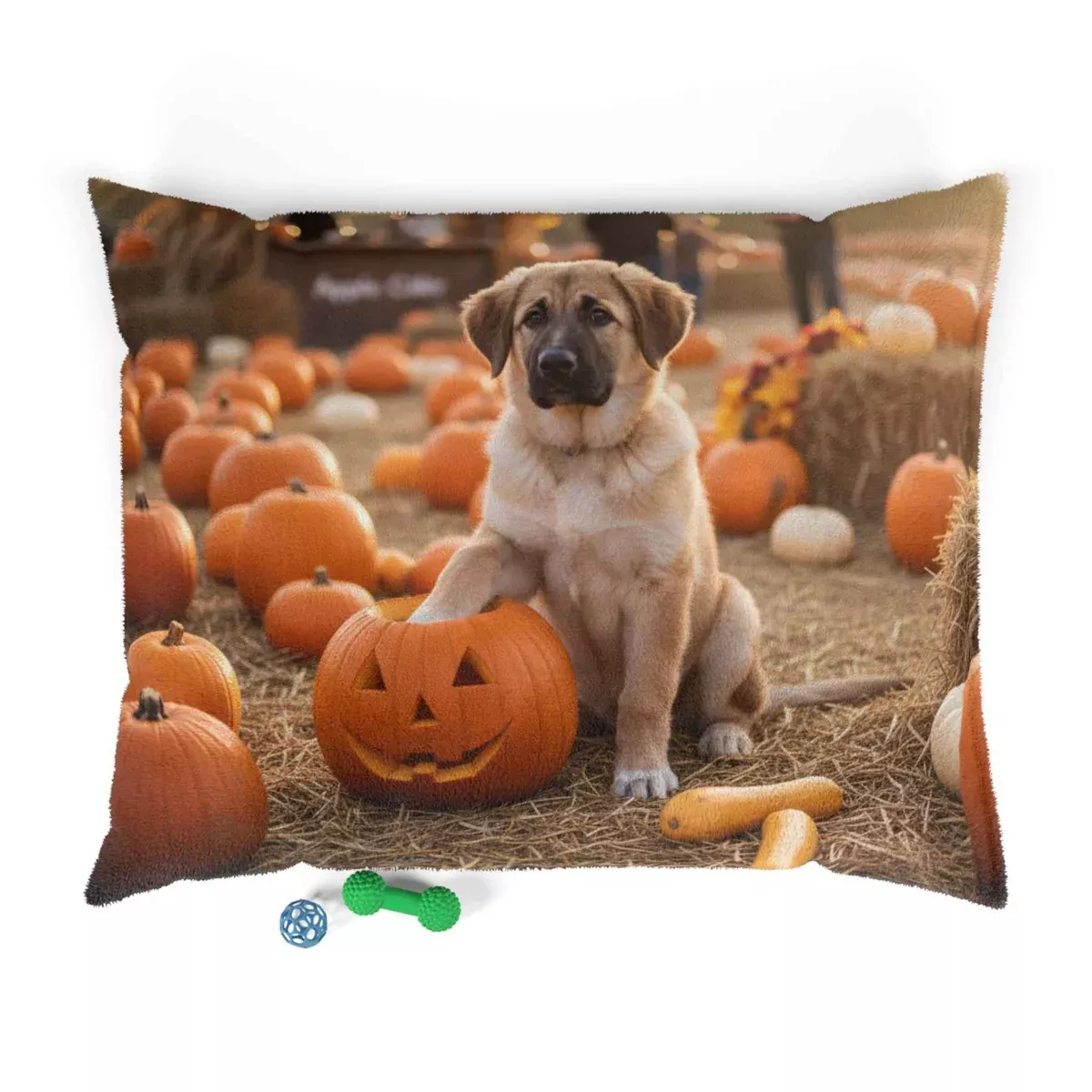 Autumn Pumpkin Patch Pet Bed