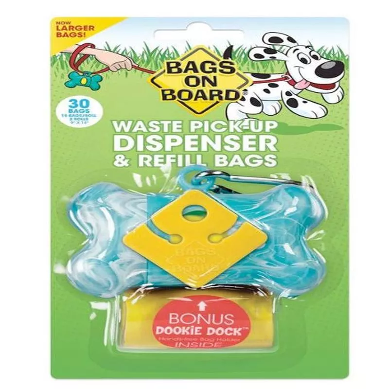 Bags On Board – Dispenser Marble Bone Turquoise(30 Bags)