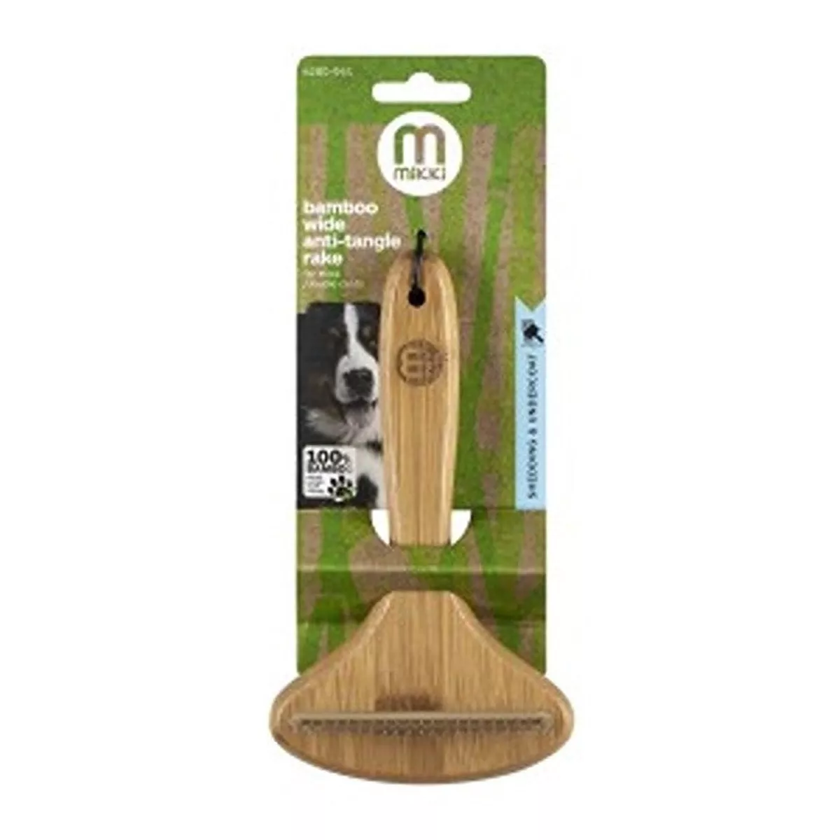 Bamboo Anti-Tangle Rake Wide