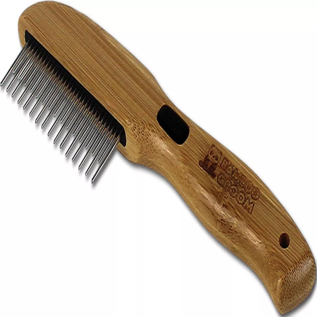 Bamboo Groom 31 Rotating Pins Pet Comb