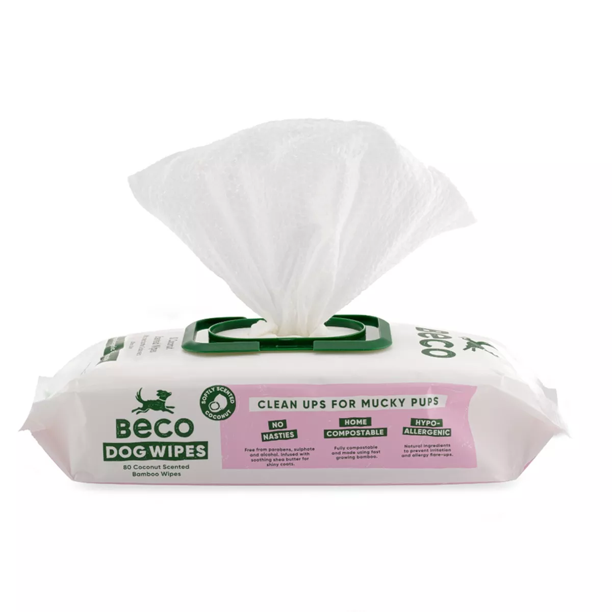 Beco Bamboo Coconut Scented Dog Wipes