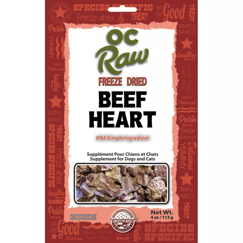 Beef Heart ~ 4 oz Freeze Dried
