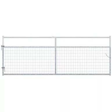 Behlen Galvanized Wire-filled Gate with 2″ X 4″ Mesh – 12′