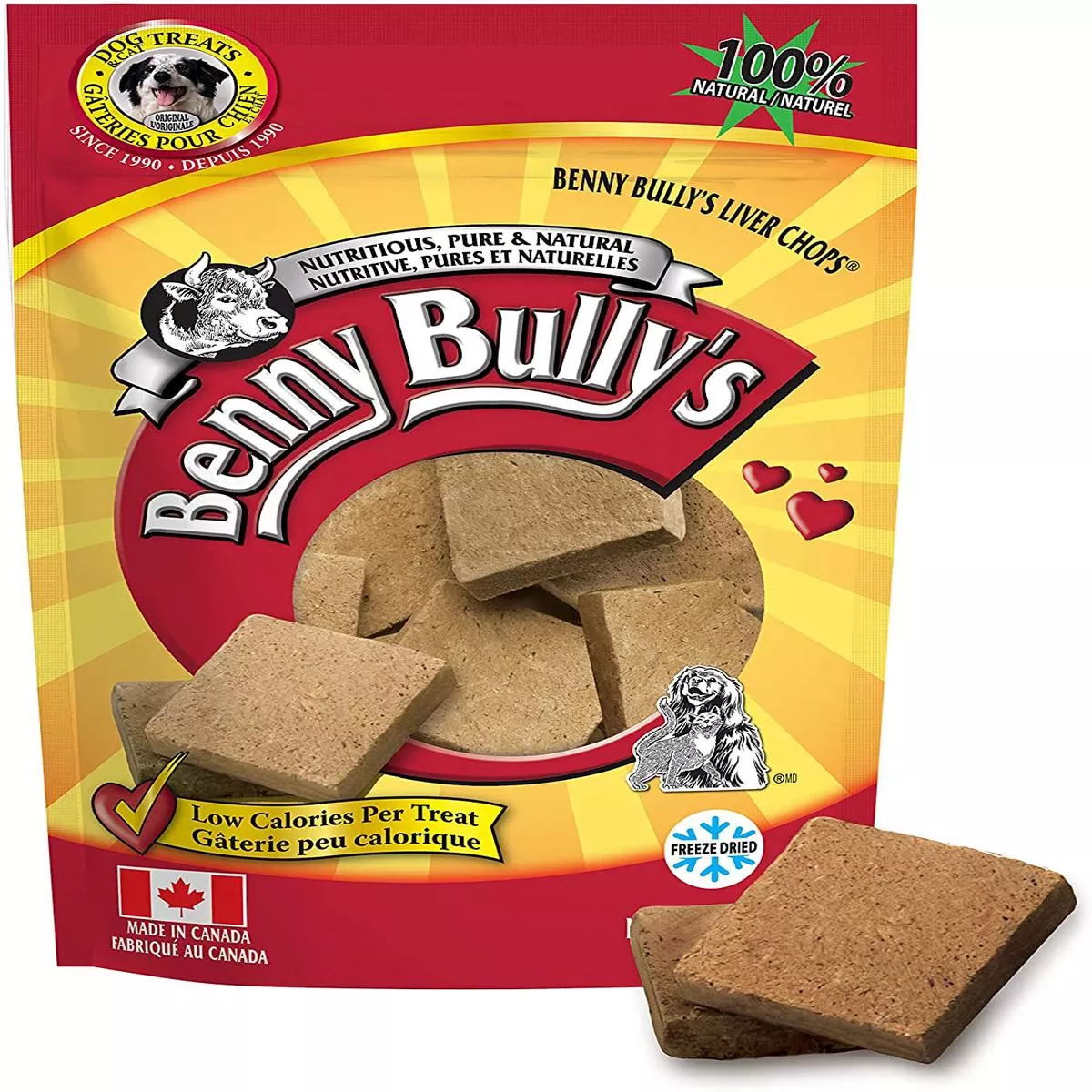 Benny Bully’s Liver Chops Freeze-Dried Dog Treats
