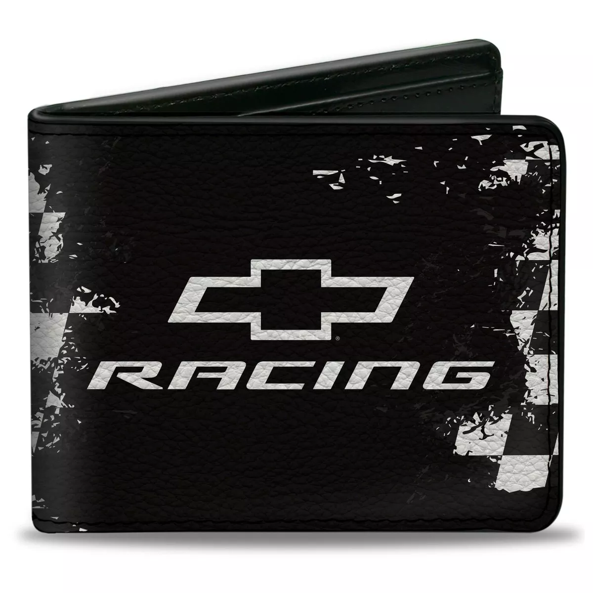 Bi-Fold Wallet - Chevrolet RACING Bowtie Checker Black/White