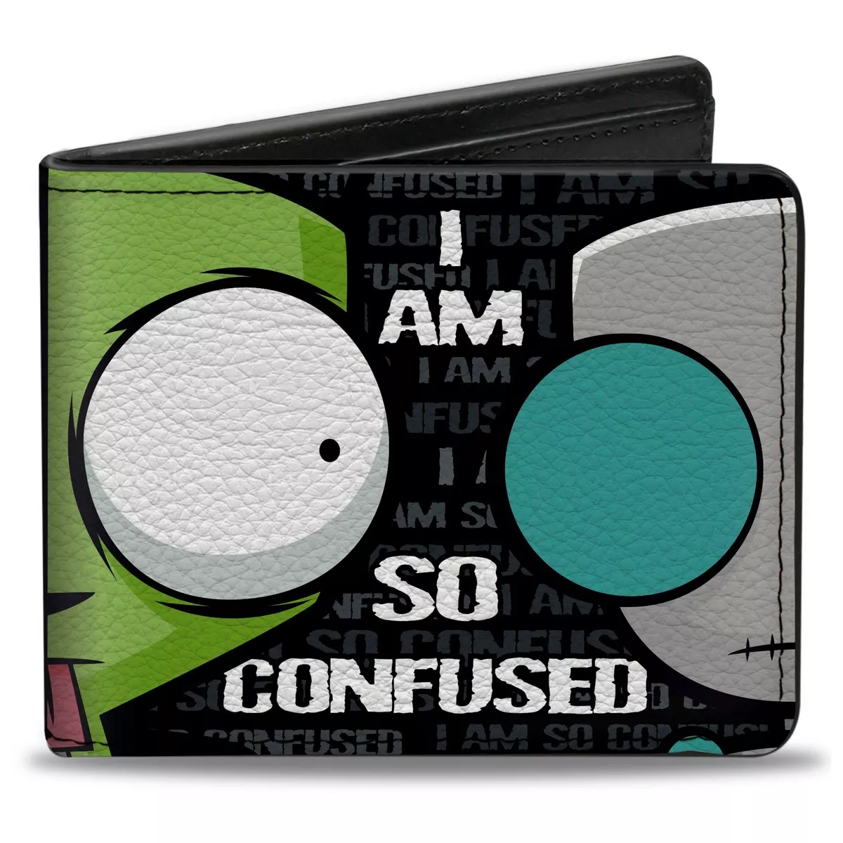 Bi-Fold Wallet - Invader Zim/Robot CLOSE-UP I AM SO CONFUSED