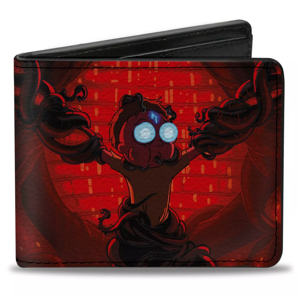 Bi-Fold Wallet - Morty Ferrofluid Death Crystals Scene Reds