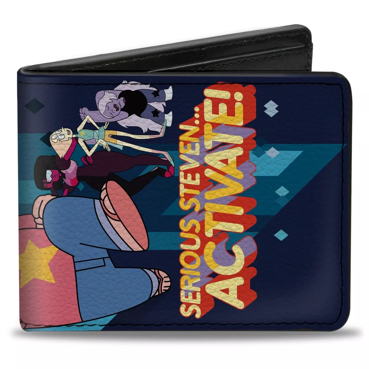 Bi-Fold Wallet - Steven Universe SERIOUS STEVENACTIVATE Group Pose Blues