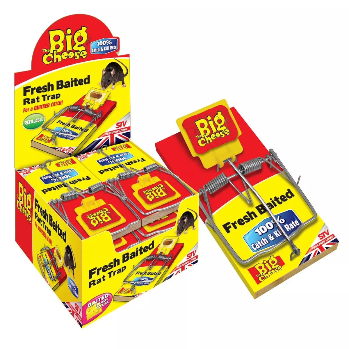 The Big Cheese Fresh Baited Rat Trap