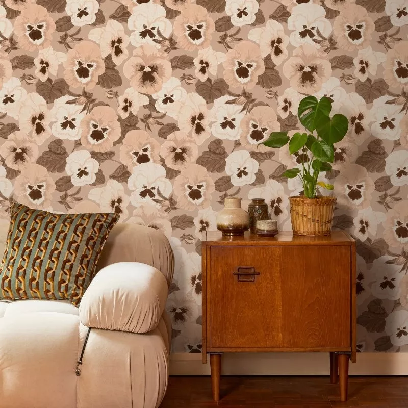 Big Pansy in Tobacco – Wallpaper