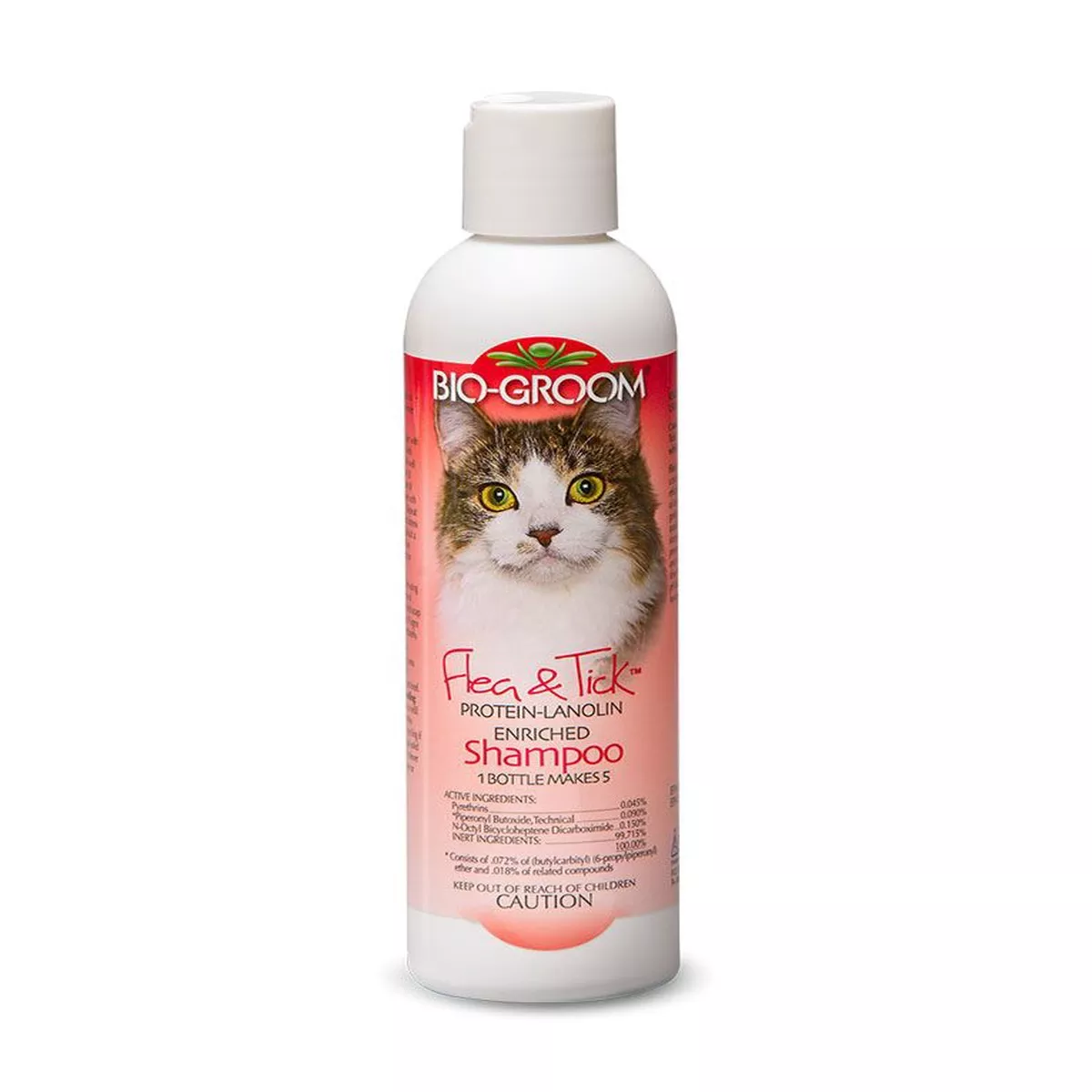 Bio-Groom Flea & Tick Protein-Lanolin Enriched Cat Shampoo 8oz