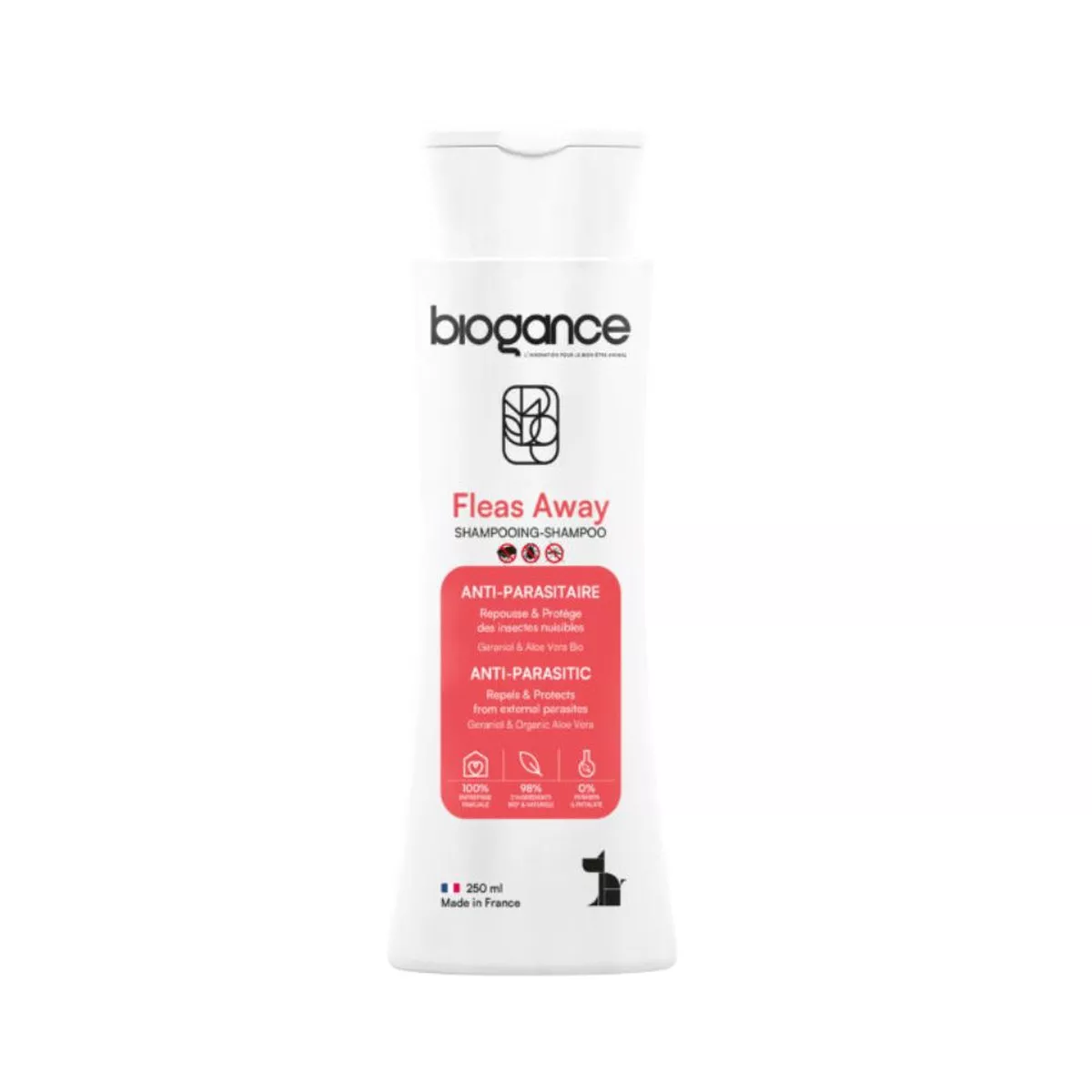 Biogance Fleas Away Anti-Parasite Shampoo For Dogs-250ml