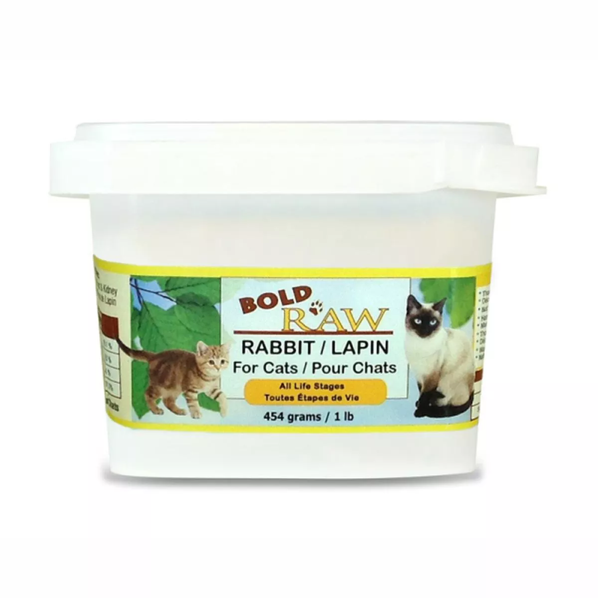 Bold by Nature Rabbit Tub Cat Food