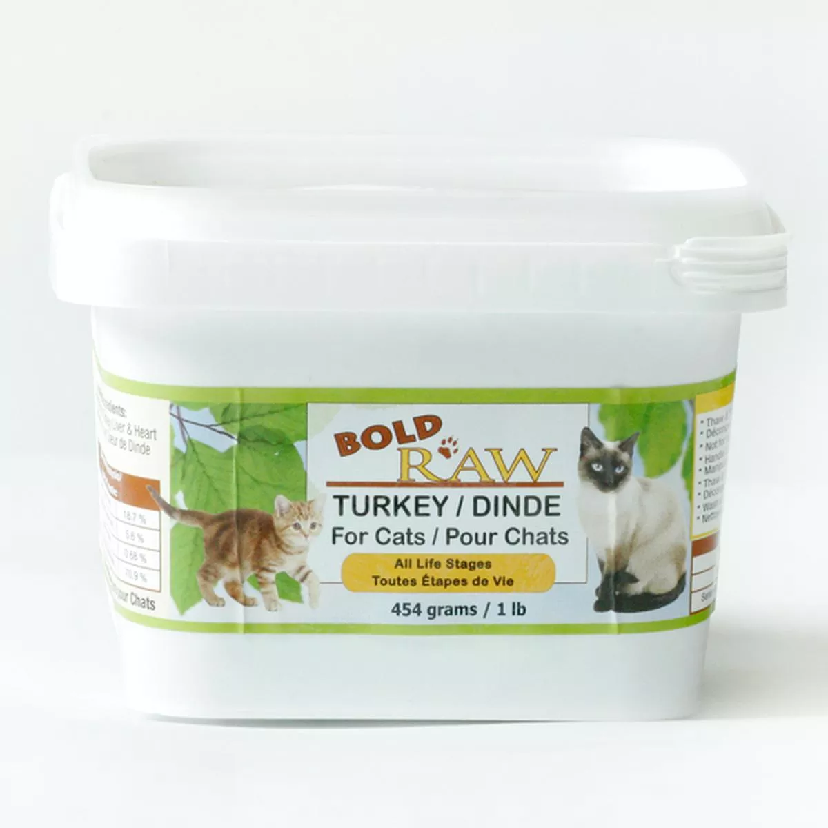 Bold by Nature Turkey Tub Cat Food
