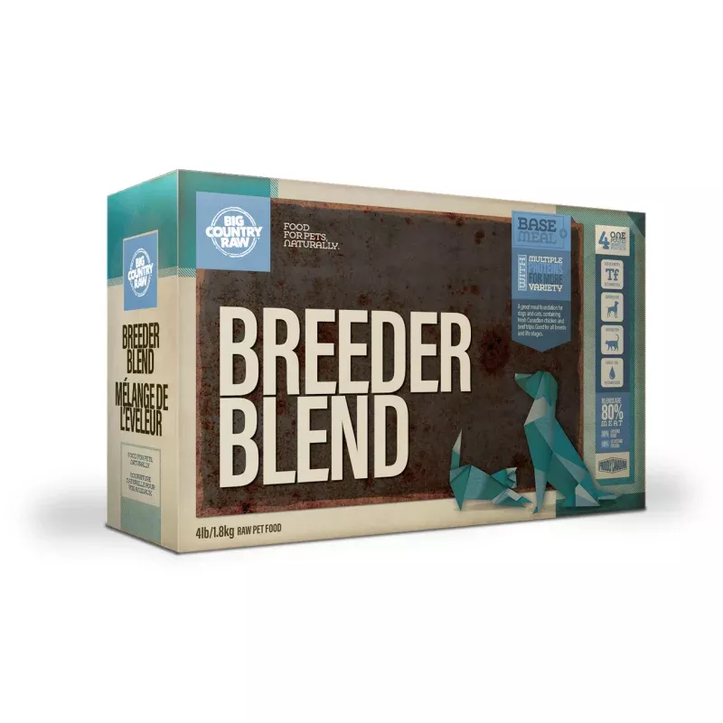 Breeder Blend Chicken 4 x 1lb Big Country Raw