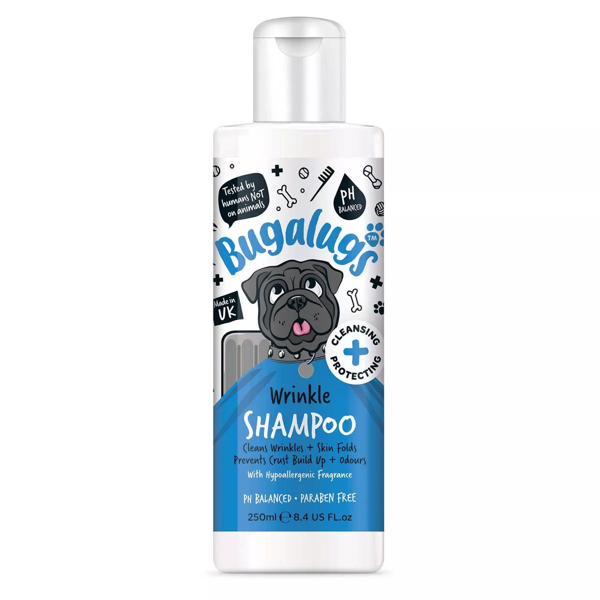 Bugalugs Wrinkle Shampoo for Dogs & Cats – 250ml