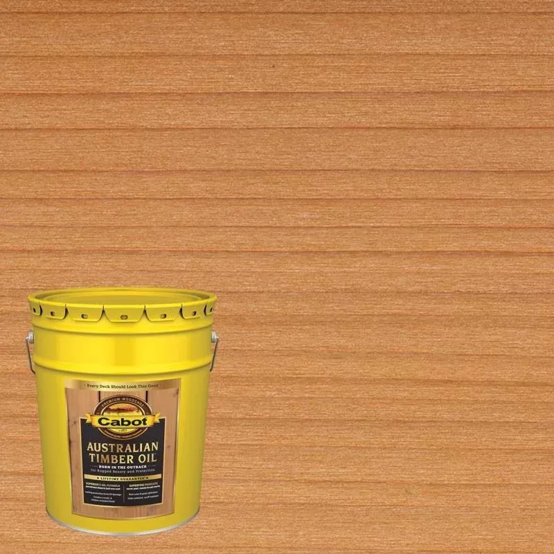Cabot Australian Timber Oil Transparent Amberwood Oil-Based Australian Timber Oil 5 gal | Staff Picks