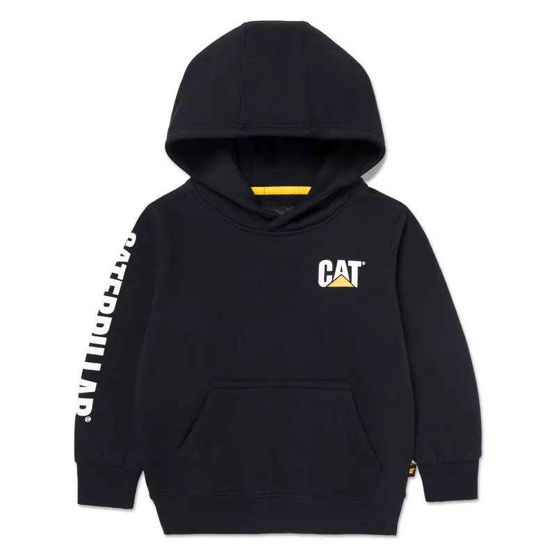 CAT Kids TM Banner Hoodie Black