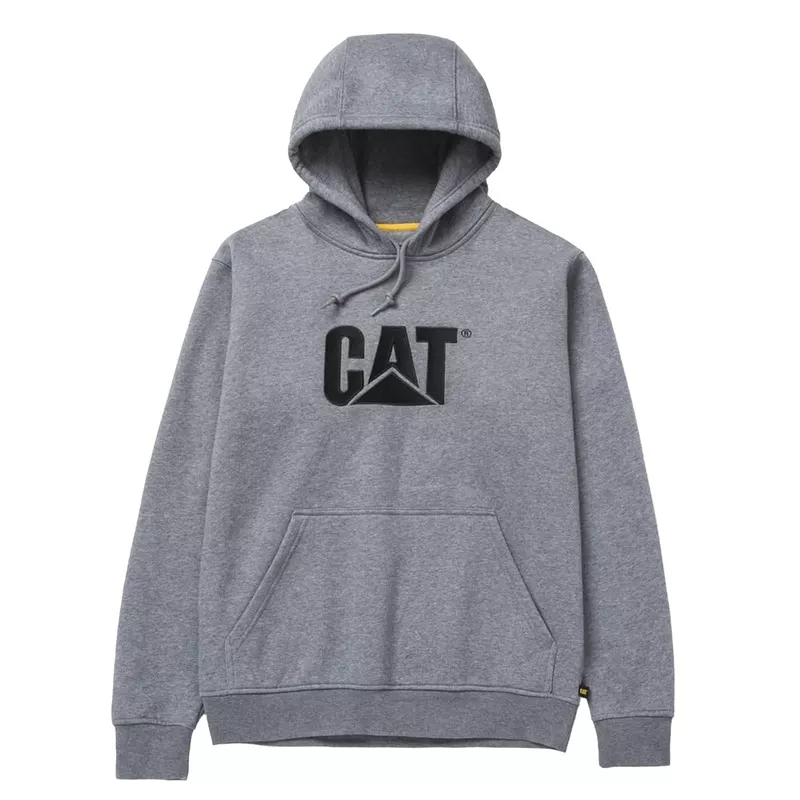 CAT Trademark Hooded Sweat Dark Heather Grey