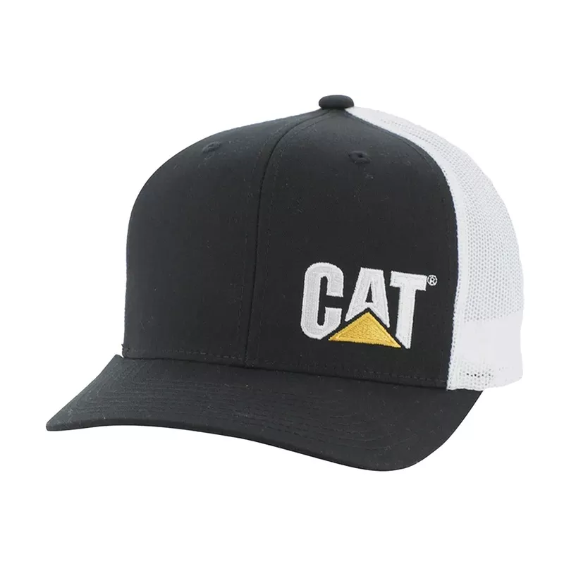 CAT Trademark Trucker Hat Black