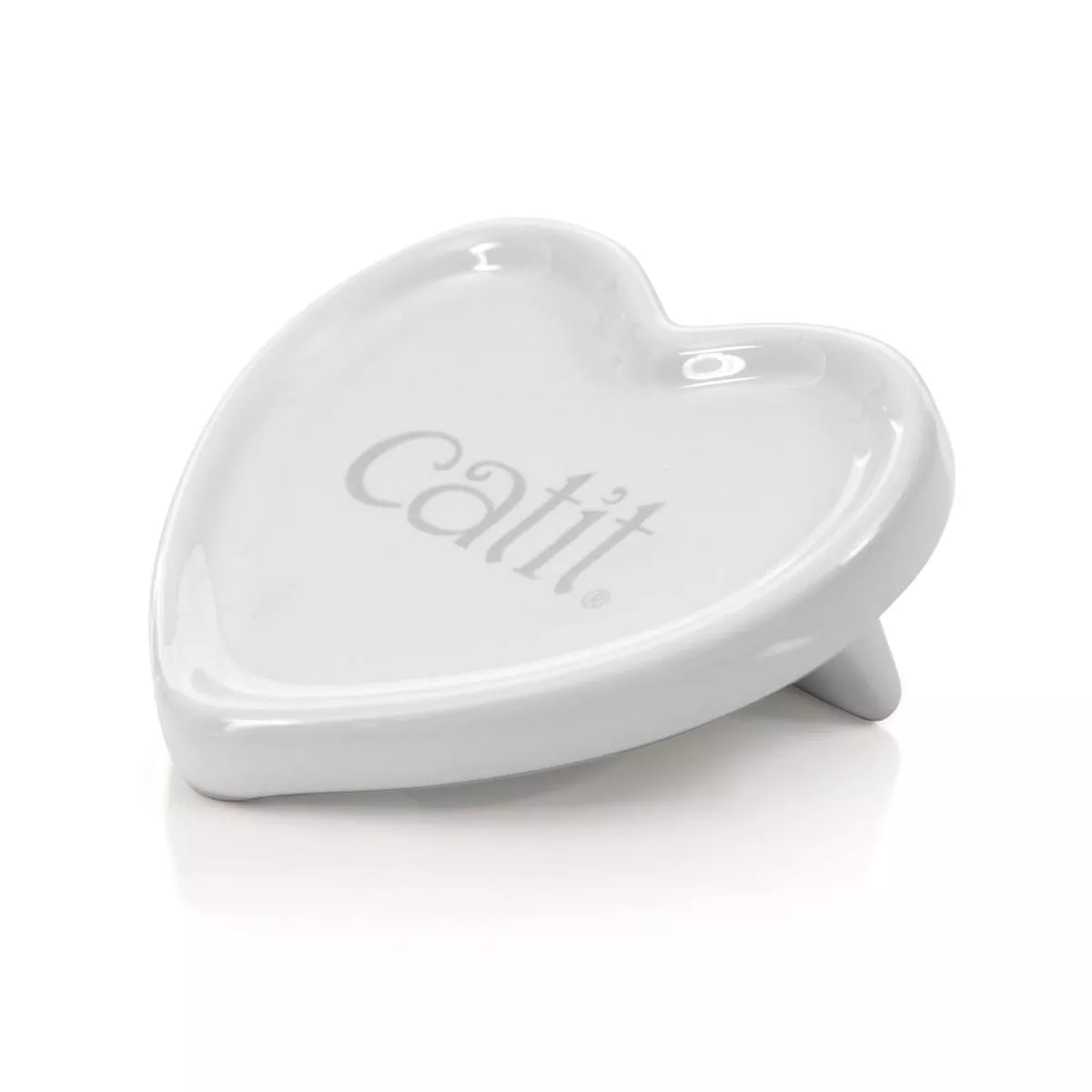 Catit 2.0 Creamy Heart Ceramic Dish