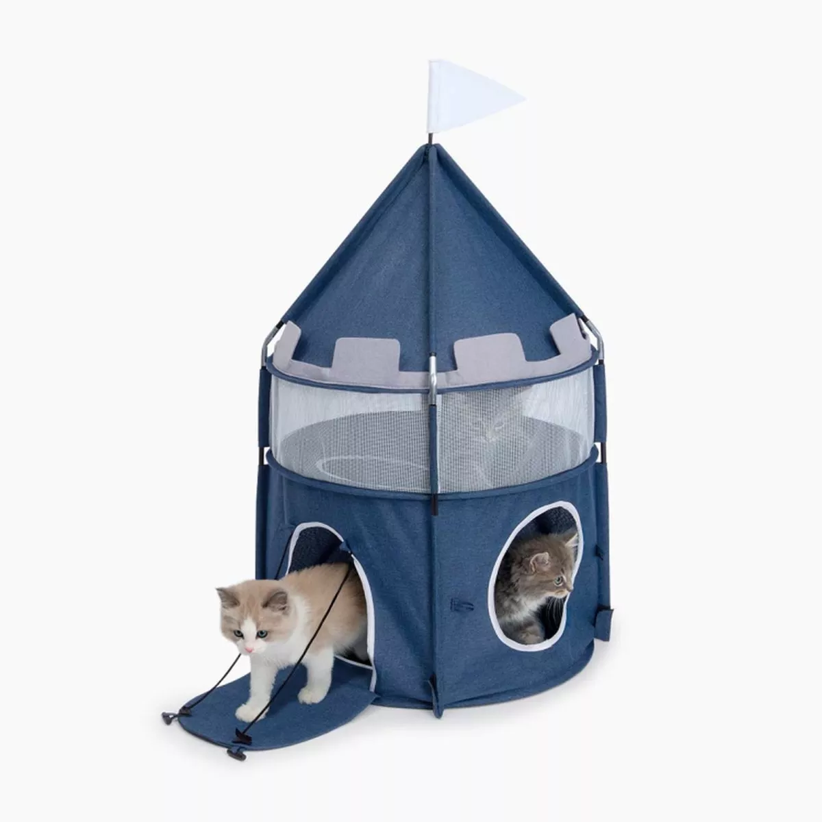 Catit Vesper Cat Tower Castle Blue, 48x48x95 cm