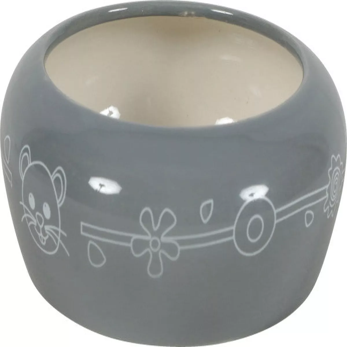 Ceramic Bowl Grey, 250 ml