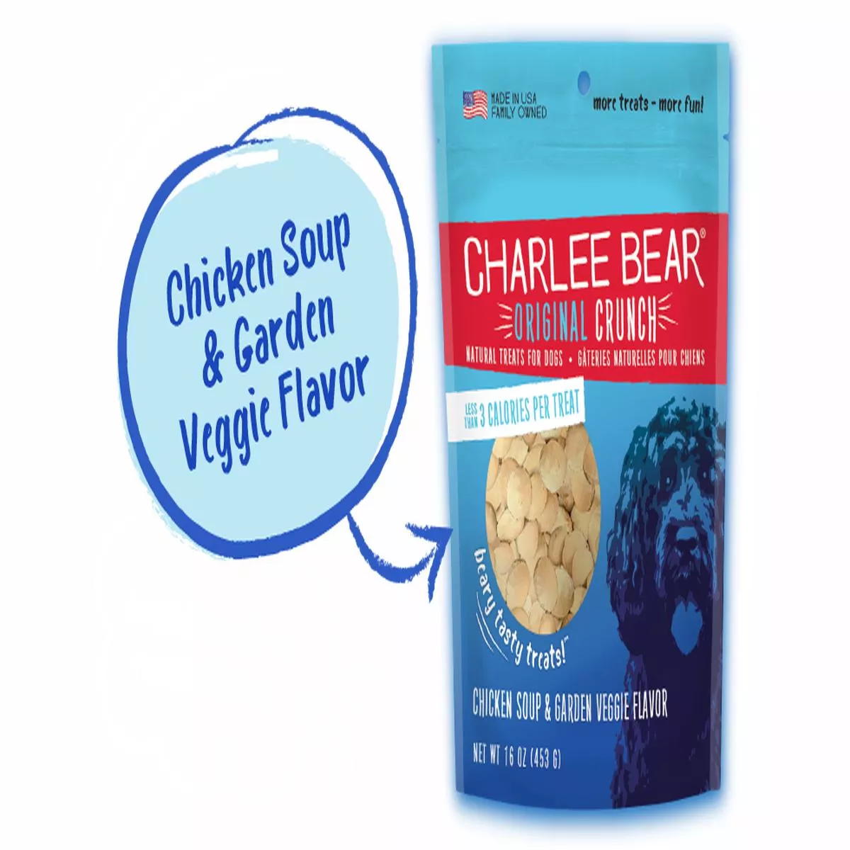 Charlee Bear Original Crunch Chicken Soup & Garden Veggie Flavor