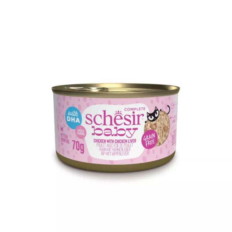 CHICKEN WITH CHICKEN LIVER IN BROTH 70G IN CAN