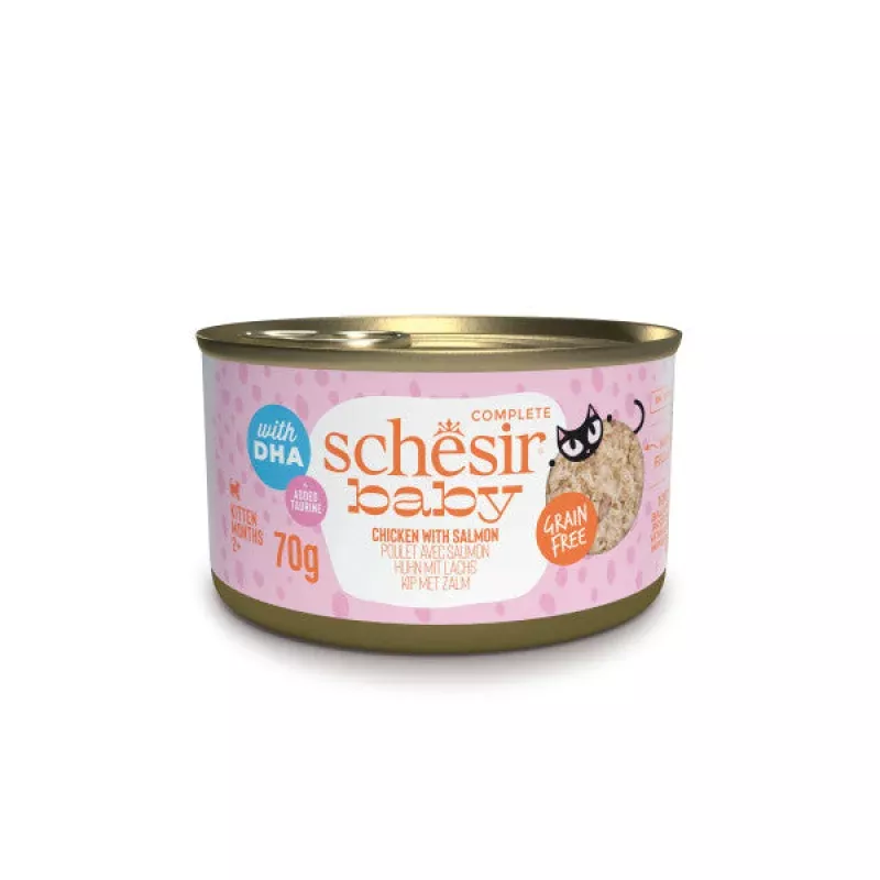 CHICKEN WITH SALMON IN BROTH 70G IN CAN