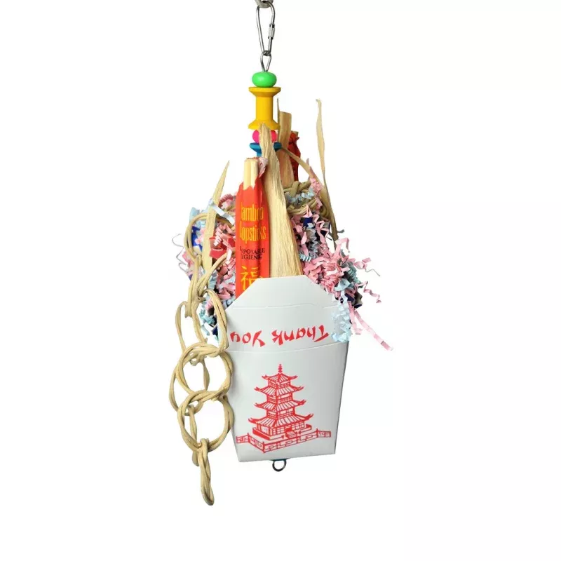 Chinese Take-Out Hanging Bird Toy