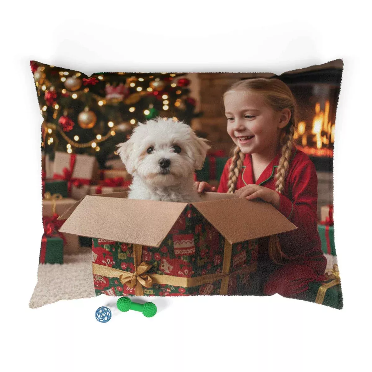 Christmas Puppy Gift Pet Bed