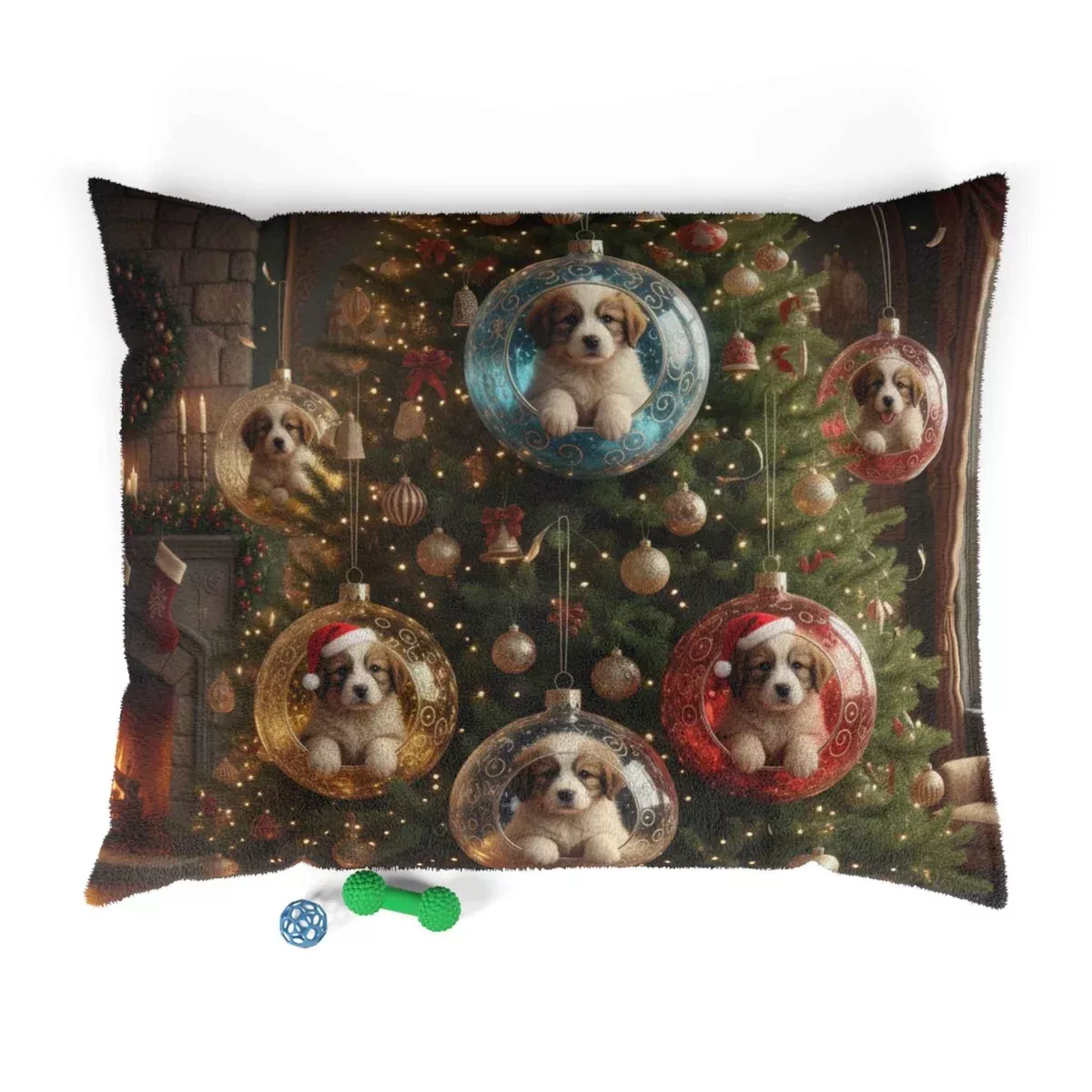 Christmas Puppy Ornament Pet Bed