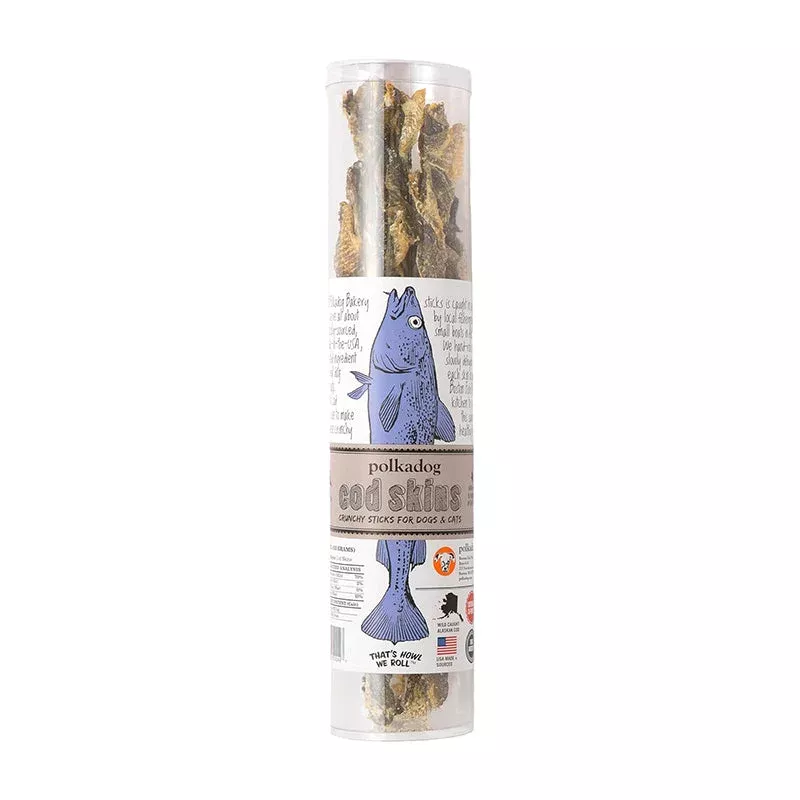 *Cod Skin Jerky Tube 2.5oz