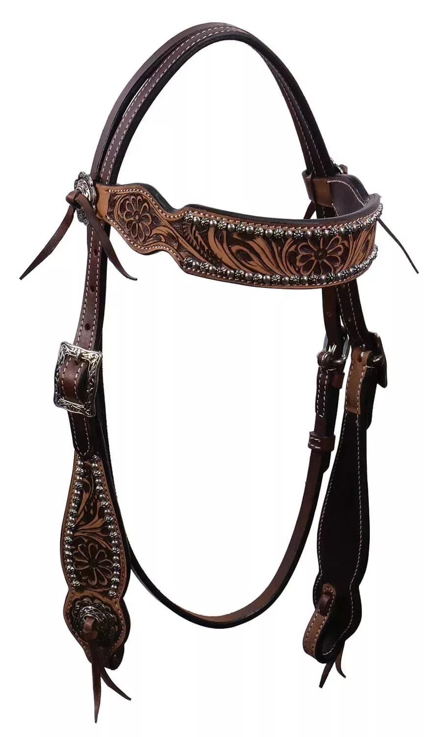 Cody Pro Flower Tooled Headstall