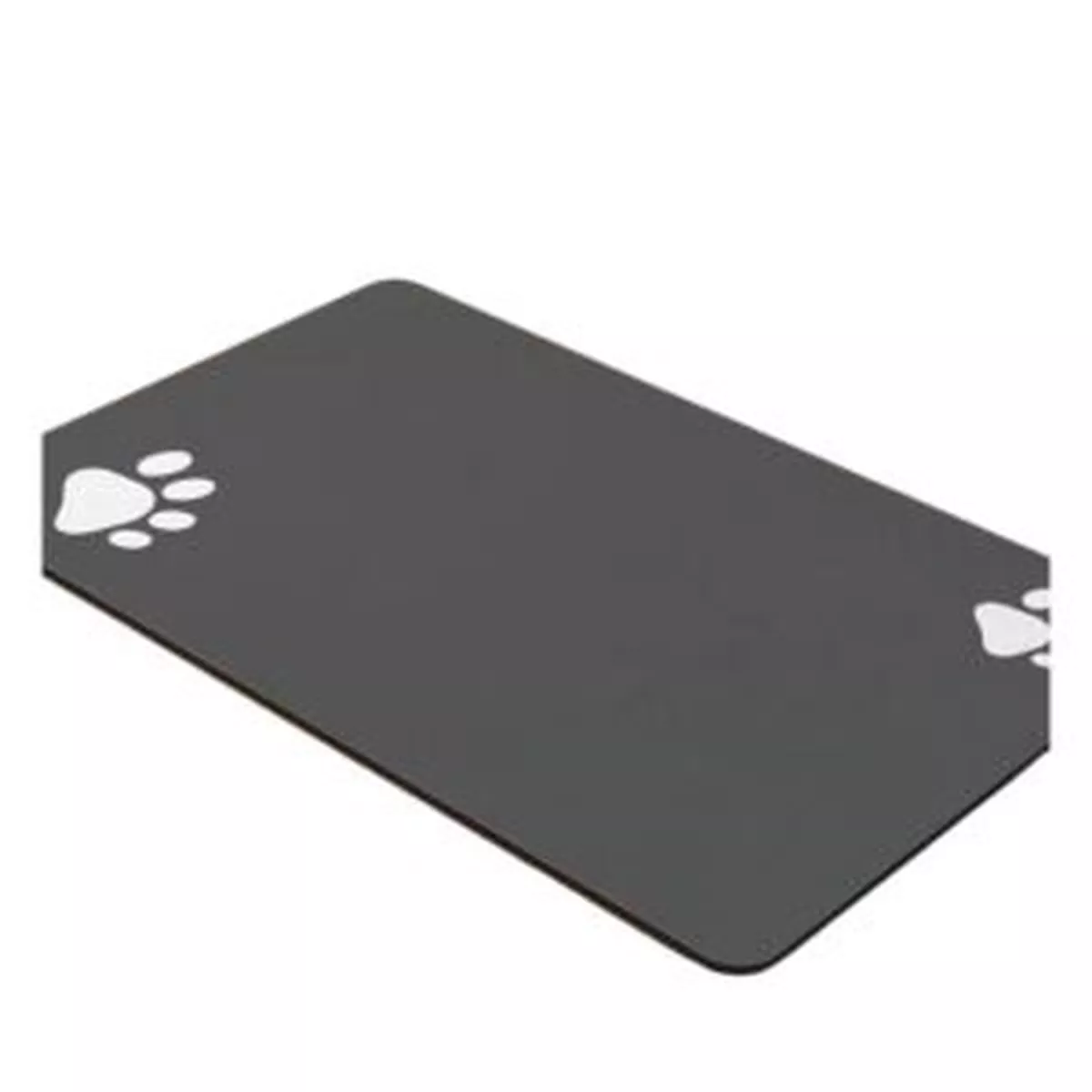 Cozy Paws Paw Print Synthetic Rubber Dog Feeding Mat