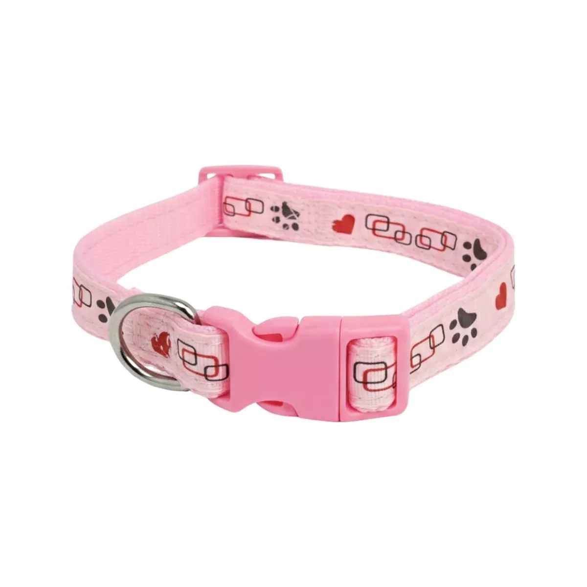 Cozy Paws Pet Collar - Medium Pink
