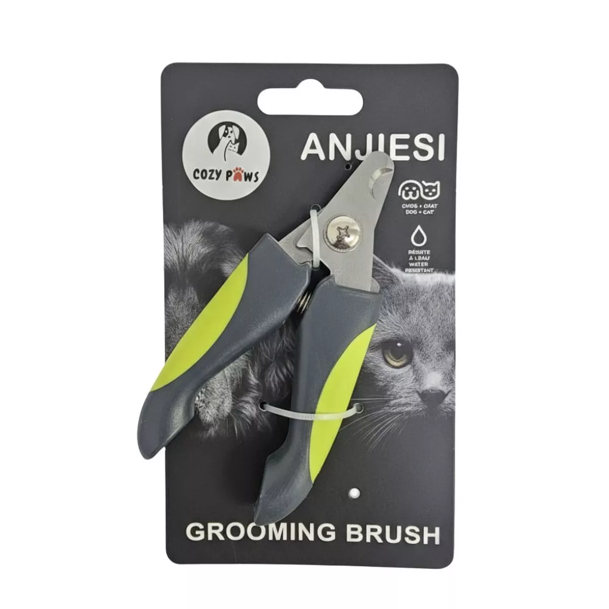 Cozy Paws Pet Nail Clipper With Safety Guard- Small (Green)