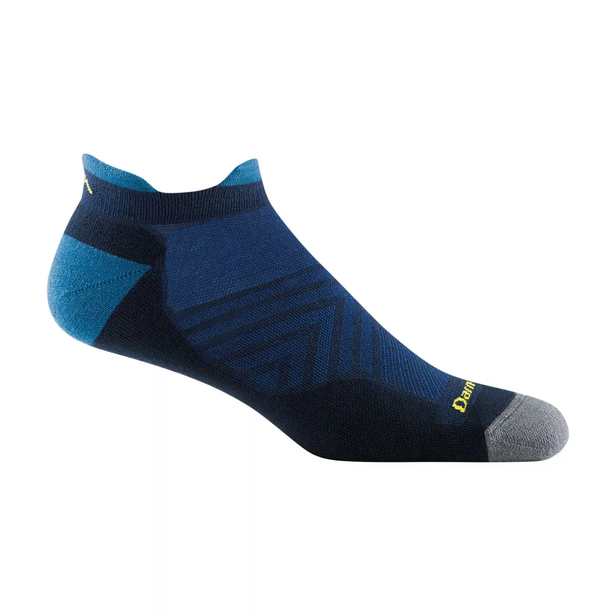 Darn Tough Men's Run No Show Tab Lightweight Running Sock - Eclipse