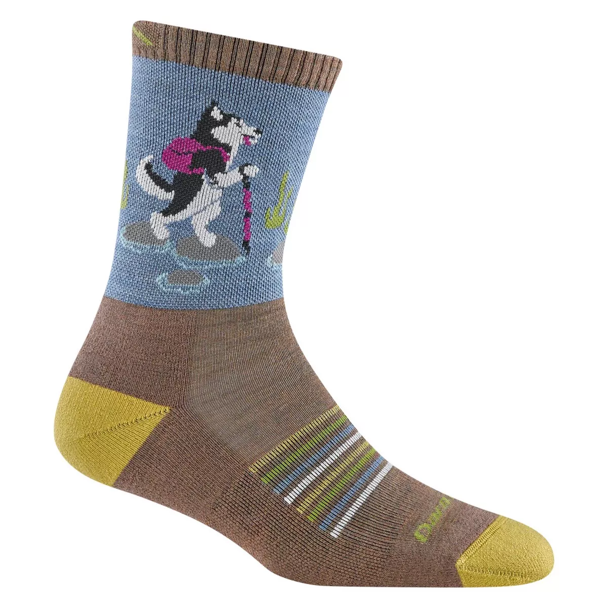 Darn Tough Women's Critter Club Micro Crew - Bark