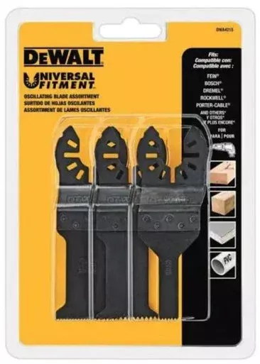 DeWalt DWA4215 Oscillating Blade Set 3pc