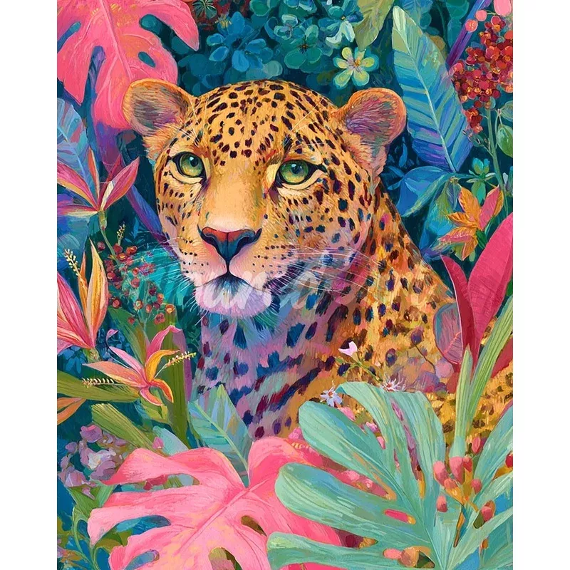 Diamond Painting – Tropical Leopard – Transform Your Backyard into a Wildlife Oasis for All Creatures