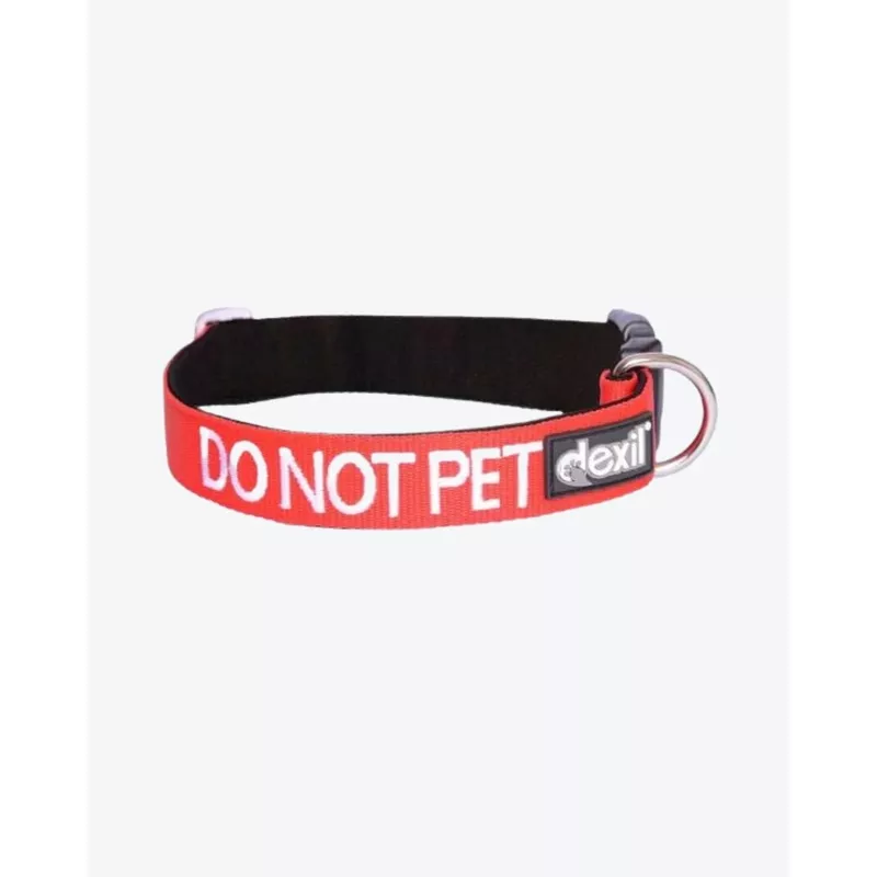 Dog Clip Collar – DO NOT PET – Red RED
